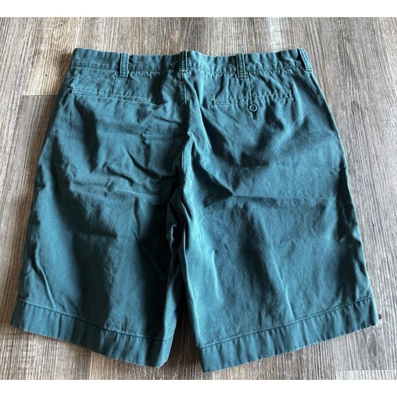 J Crew Shorts Green 100% Cotton Flat Front Casual Preppy Chino Shorts Men’s 36 - Picture 6 of 6